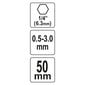 Padrun 0,5-3mm kiir 04644 цена и информация | Akutrellid, puurid ja kruvikeerajad | hansapost.ee