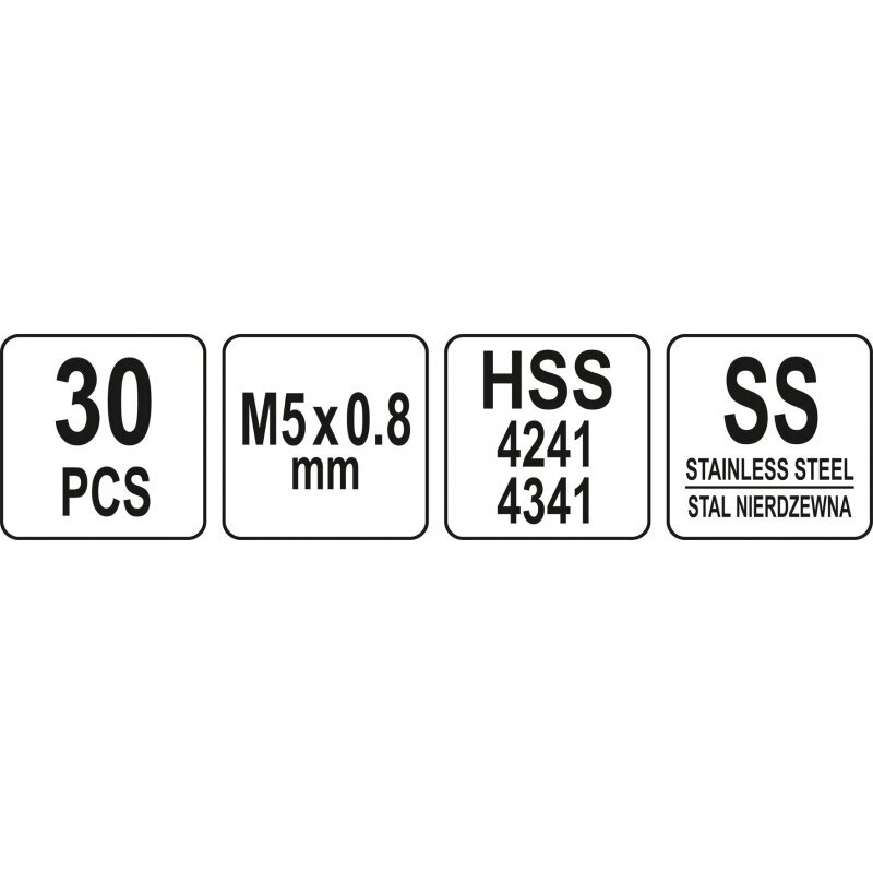 Keermeparanduskomplekt m5x0,8 17631 цена и информация | Käsitööriistad | hansapost.ee