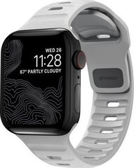 Käevõru Nomad Sport Rihm M/L, lunar gray - Apple Watch Ultra, Series 8, 7 (45mm) - Apple Watch Ultra, Series 8, 7, 6, SE (44mm) hind ja info | Nomad Mobiiltelefonid, fotokaamerad, nutiseadmed | hansapost.ee