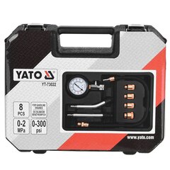 Bensiinimootori kompressiooni rõhumõõtur 8 TK. Yato YT-73022 hind ja info | Käsitööriistad | hansapost.ee