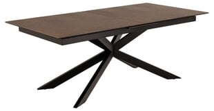 Стол обеденный Bendt Irwine, 200-240x100 см, коричневый цвет цена и информация | Кухонные и обеденные столы | hansapost.ee
