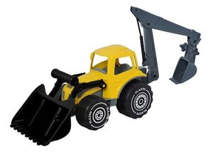 Большой трактор с экскаватором Plasto, 60 см цена и информация | Игрушки для мальчиков | hansapost.ee