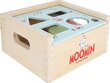 Puidust klotsid kastiga Moomin Wooden Sorting Box цена и информация | Beebide mänguasjad | hansapost.ee