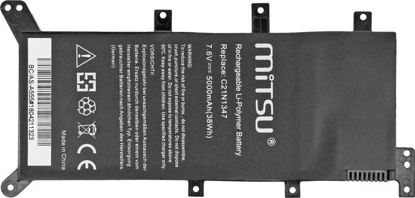 Mitsu BC/AS-A555 цена и информация | Sülearvuti akud | hansapost.ee