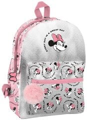 Väike lasteaia seljakott Minnie, roosa ja hall цена и информация | Школьные рюкзаки, спортивные сумки | hansapost.ee