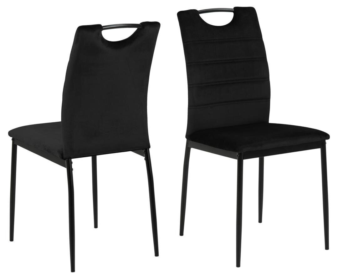4 tooli komplekt Actona Dia, must hind ja info | Köögitoolid, söögitoolid | hansapost.ee