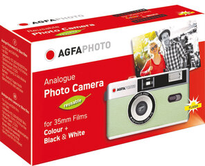 Agfaphoto аналоговая камера 35 мм, зеленая цена и информация | Фотоаппараты мгновенной печати | hansapost.ee
