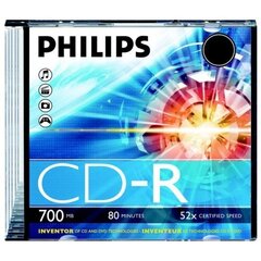 PHILIPS CD-R 80 700MB valge printimiseks hind ja info | Väliste kõvaketaste ümbrised | hansapost.ee