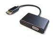 Adapter DisplayPort to HDMI + VGA-adapter v1.4 / 4K@30Hz цена и информация | USB adapterid ja jagajad | hansapost.ee