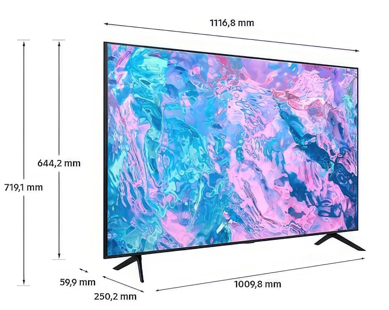 Samsung UE50CU7192U цена и информация | Televiisorid | hansapost.ee