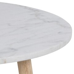 Журнальный столик Bendt Rossi, 60x60 см, белый цвет цена и информация | Журнальные столики | hansapost.ee