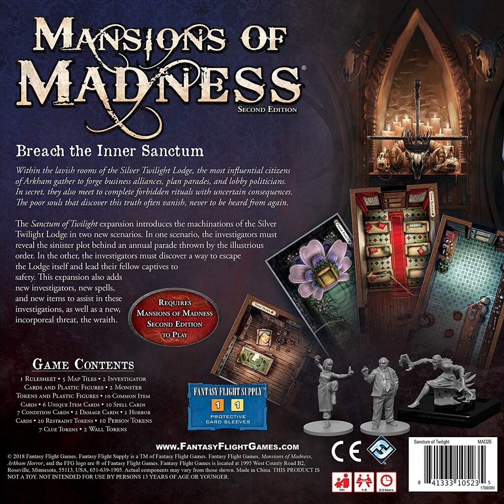 Lauamäng Fantasy Flight Games Mansions of Madness Sanctum of Twilight, ENG цена и информация | Lauamängud ja mõistatused perele | hansapost.ee