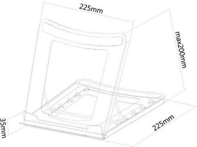 NEOMOUNTS NSLS075BLACK Notebook stand hind ja info | Sülearvuti tarvikud | hansapost.ee