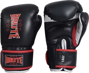 Боксерские перчатки Brute Thai Boxing Gloves, черные, 12 цена и информация | Бокс | hansapost.ee