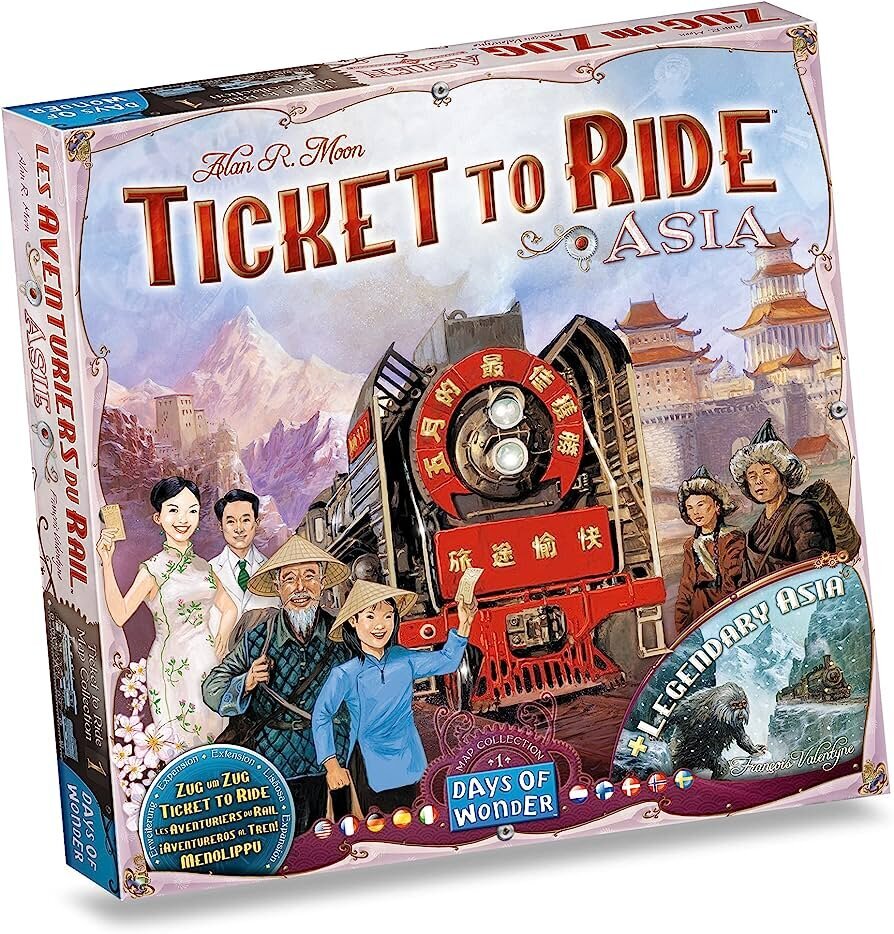 Lauamäng Days of Wonder Ticket to Ride Map Collection 1: Asia, FIN, SE, NO, DK цена и информация | Lauamängud ja mõistatused perele | hansapost.ee