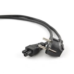 RoGer Euro 3-Pin PSU Cable 1m Black цена и информация | Охлаждающие подставки и другие принадлежности | hansapost.ee