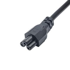 RoGer Euro 3-Pin PSU Cable 1m Black цена и информация | Охлаждающие подставки и другие принадлежности | hansapost.ee