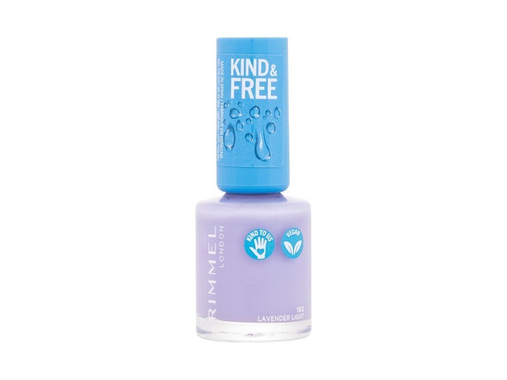 Küünelakk Rimmel London Kind & Free 153-lavender light (8 ml) цена и информация | Küünelakid ja küünelakieemaldajad | hansapost.ee