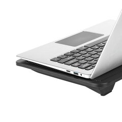 Rebel Notebook Cooler up to 14'' Pad Stand / Silent fan / LED / USB цена и информация | Охлаждающие подставки и другие принадлежности | hansapost.ee
