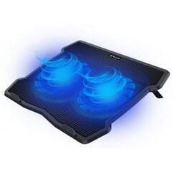 Tellur Cooling pad Basic 15.6, 2 вентилятора, черный цена и информация | Охлаждающие подставки и другие принадлежности | hansapost.ee