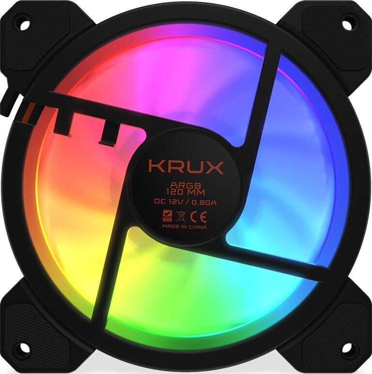 Krux Lunar ARGB KIT 3x120 MM hind ja info | Arvuti ventilaatorid | hansapost.ee