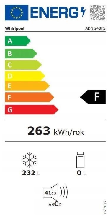 Whirlpool ADN 248FS hind ja info | Sügavkülmikud, külmakirstud | hansapost.ee