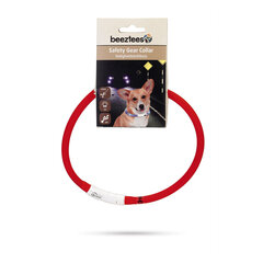 Kaelarihm Beeztees Dogini LED+USB, punane цена и информация | Ошейники, подтяжки для собак | hansapost.ee