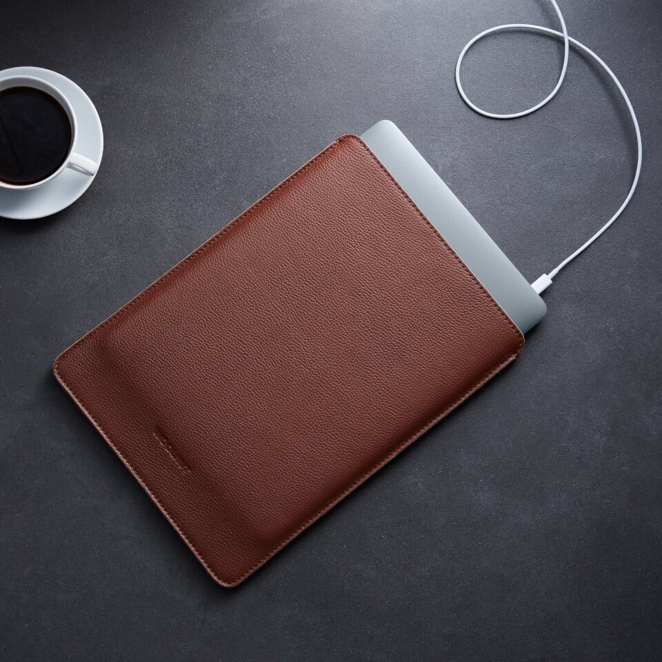 Woolnut kaitseümbris Leather Sleeve 13" MacBook Pro & Air, pruun цена и информация | Sülearvutikotid | hansapost.ee