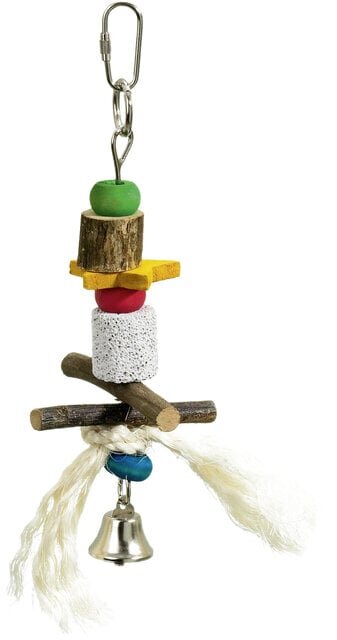 Lindude mänguasi kellukesega Flamingo, 21 cm цена и информация | Pesakastid, linnupuurid ja söögimajad | hansapost.ee