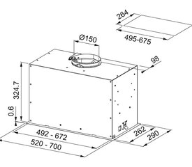 FRANKE FBFE WH MATT A70 (305.0665.367) Õhupuhasti hind ja info | Õhupuhastid | hansapost.ee