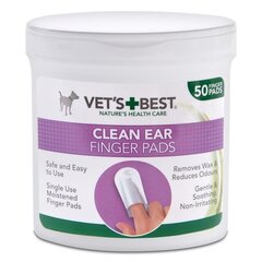 Koera/kassi kõrvapuhastuslapid näüule Vets Best N50 hind ja info | Hooldus/grooming | hansapost.ee