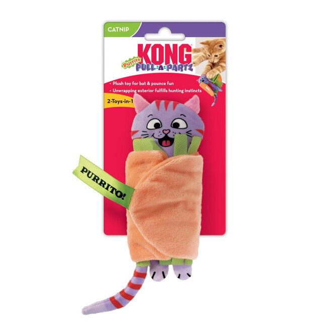 Kassi mänguasi Pull-A-Partz purrito Kong hind ja info | Kasside mänguasjad | hansapost.ee