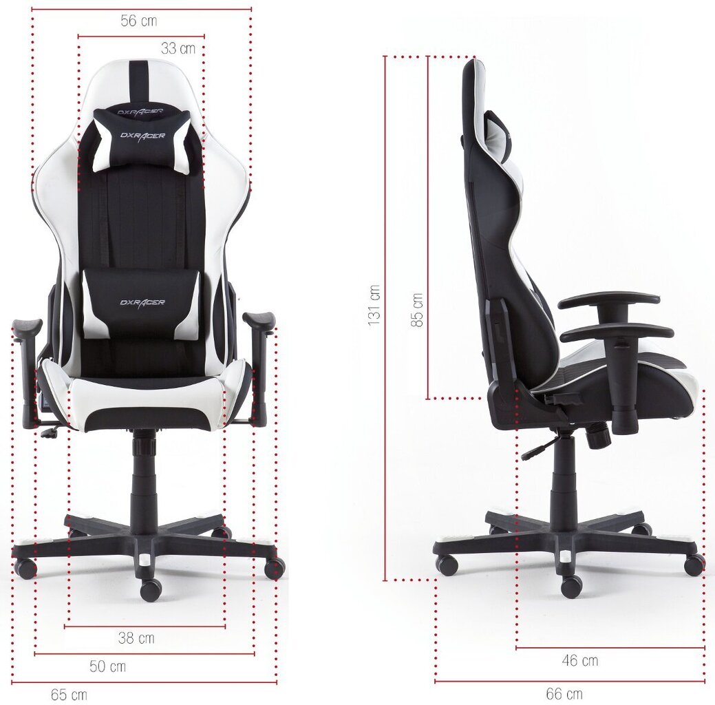 Mänguritool MC Akcent DX Racer 6, must/valge hind ja info | Kontoritoolid | hansapost.ee