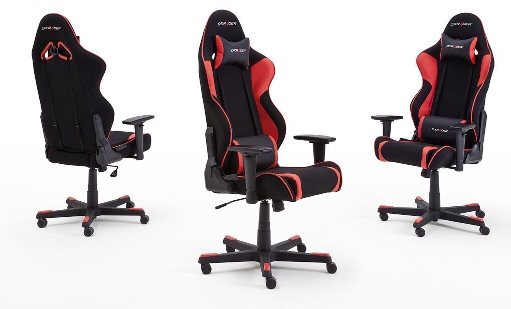 Mänguritool MC Akcent DX Racer R1, must/punane hind ja info | Kontoritoolid | hansapost.ee