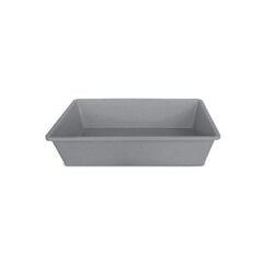 Kassi liivakast Stefanplast Tray1 40x30x10cm, hall цена и информация | Туалеты для кошек | hansapost.ee