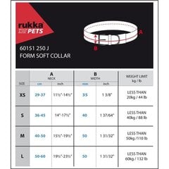 Kaelarihm Rukka Form Soft XS 35mm/29-37cm, must цена и информация | Ошейники, подтяжки для собак | hansapost.ee