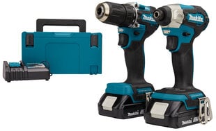 Akutööriistade komplekt Makita DLX2423AJ LXT, 18 V, koos aku ja laadijaga цена и информация | Дрели и шуруповёрты | hansapost.ee