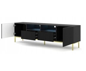TV-kapp Akl Furniture Ravenna, must/pruun hind ja info | AKL Furniture Elutoamööbel | hansapost.ee