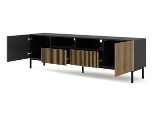 TV-kapp Akl Furniture Ravenna, must/pruun hind ja info | AKL Furniture Mööbel ja sisustuskaubad | hansapost.ee