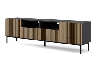 TV-kapp Akl Furniture Ravenna, must/pruun hind ja info | Televiisori alused | hansapost.ee