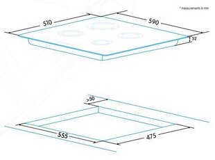 Edesa EGG-6040 цена и информация | Варочные поверхности | hansapost.ee