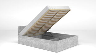 Кровать с матрасом и ящиком для белья, 140x200 см, серого цвета цена и информация | Кровати | hansapost.ee