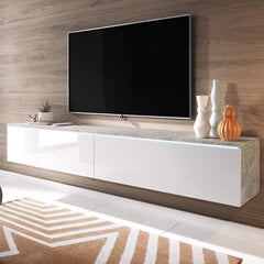 TV-laud Selsey Kane LED, hall/valge hind ja info | Televiisori alused | hansapost.ee