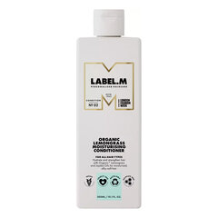 Niisutav juuksepalsam Label.m Organic Lemongrass, 300 ml hind ja info | Palsamid | hansapost.ee