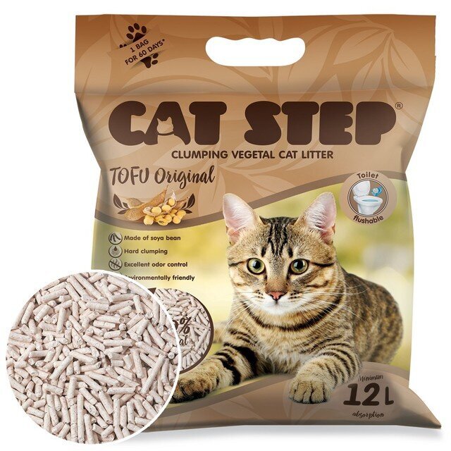 Kassiliiv Cat Step Tofu Original 5,6kg/12L цена и информация | Kassiliiv | hansapost.ee