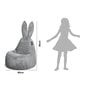 Laste kott-tool Qubo™ Baby Rabbit Linden Fluffy Fit, helehall цена и информация | Kott-toolid, tugitoolid ja tumbad lastele | hansapost.ee