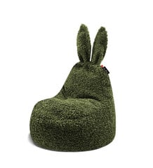 Laste kott-tool Qubo™ Baby Rabbit Bush Fluffy Fit, roheline price and information | Bag chairs, armchairs and poufs for children | hansapost.ee