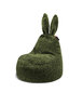 Laste kott-tool Qubo™ Baby Rabbit Bush Fluffy Fit, roheline цена и информация | Kott-toolid, tugitoolid ja tumbad lastele | hansapost.ee