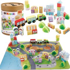 Puidust klotsid Trefl O!Blocks Happy Town hind ja info | Klotsid ja konstruktorid | hansapost.ee