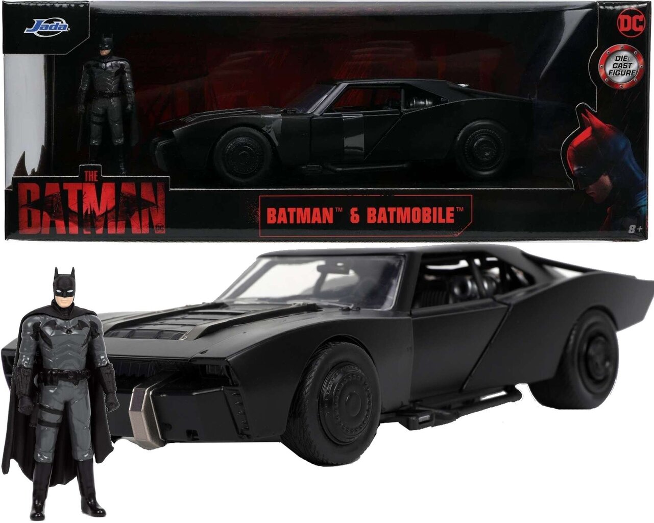 Batmobile 1:24 koos Batmani figuuriga цена и информация | Mänguasjad poistele | hansapost.ee